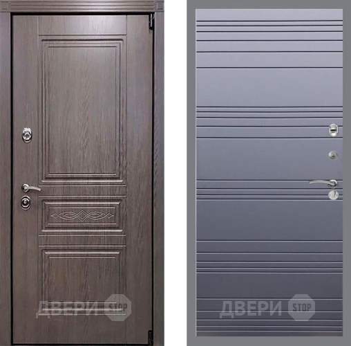 Входная металлическая Дверь Рекс (REX) Пренмиум-S Line Силк титан в Дмитрове