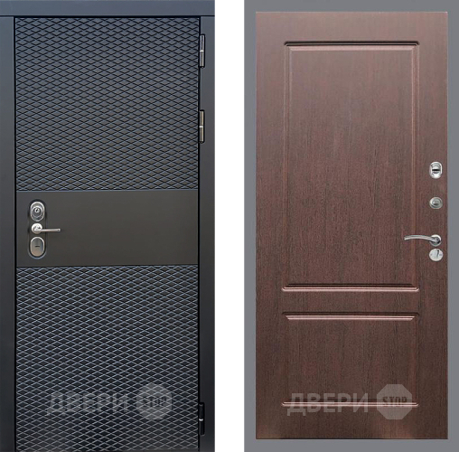 Входная металлическая Дверь Стоп БЛЭК CISA ФЛ-117 Орех премиум в Дмитрове