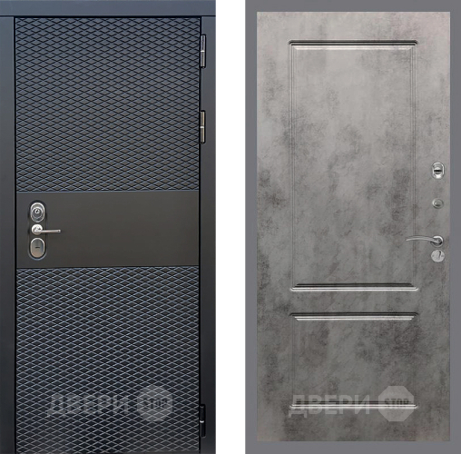 Входная металлическая Дверь Стоп БЛЭК CISA ФЛ-117 Бетон темный в Дмитрове