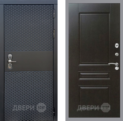 Входная металлическая Дверь Стоп БЛЭК CISA ФЛ-243 Венге в Дмитрове