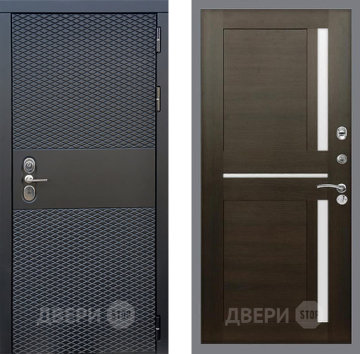 Входная металлическая Дверь Стоп БЛЭК CISA СБ-18 Венге в Дмитрове