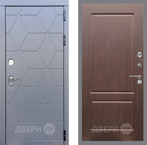 Дверь Стоп КОСМО ФЛ-117 Орех премиум в Дмитрове