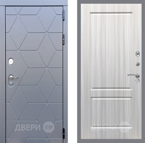 Входная металлическая Дверь Стоп КОСМО ФЛ-117 Сандал белый в Дмитрове