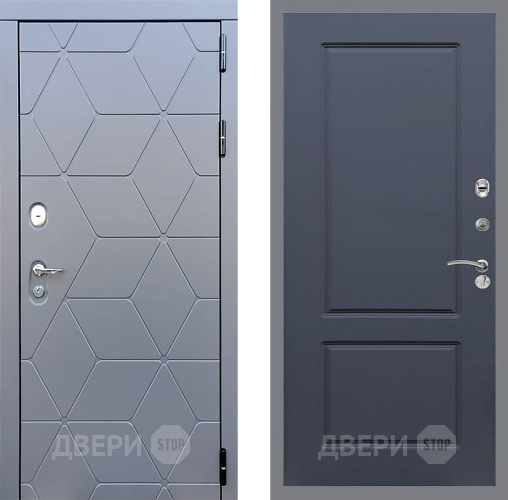 Входная металлическая Дверь Стоп КОСМО ФЛ-117 Силк титан в Дмитрове
