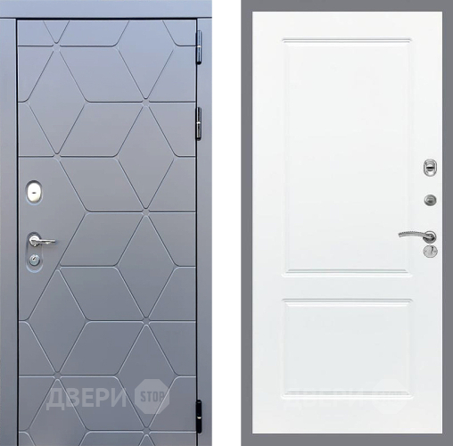 Входная металлическая Дверь Стоп КОСМО ФЛ-117 Силк Сноу в Дмитрове