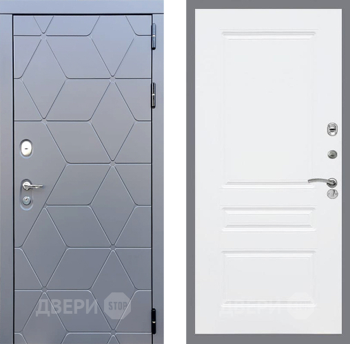 Входная металлическая Дверь Стоп КОСМО ФЛ-243 Силк Сноу в Дмитрове