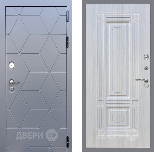 Входная металлическая Дверь Стоп КОСМО ФЛ-2 Сандал белый в Дмитрове