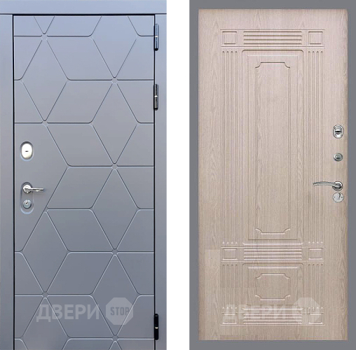 Входная металлическая Дверь Стоп КОСМО ФЛ-2 Беленый дуб в Дмитрове