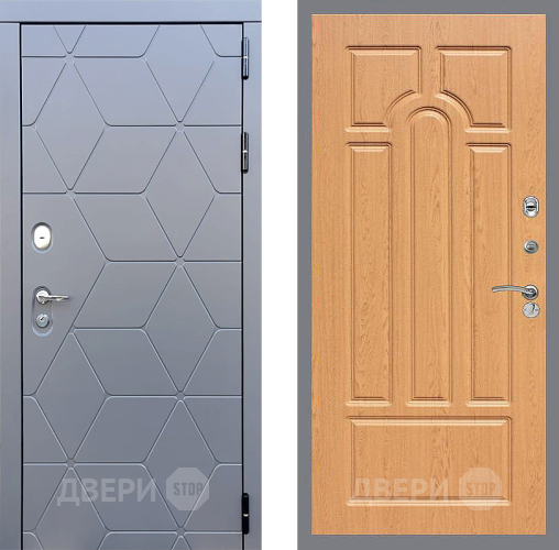 Входная металлическая Дверь Стоп КОСМО ФЛ-58 Дуб в Дмитрове