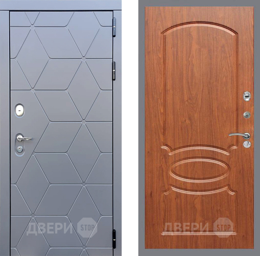 Входная металлическая Дверь Стоп КОСМО ФЛ-128 Береза мореная в Дмитрове
