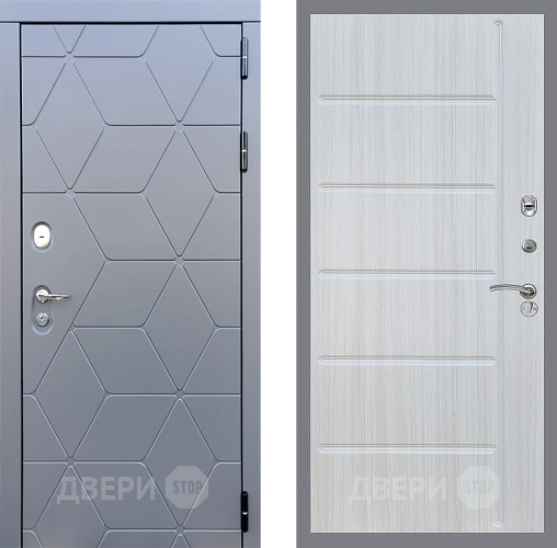Входная металлическая Дверь Стоп КОСМО ФЛ-102 Сандал белый в Дмитрове