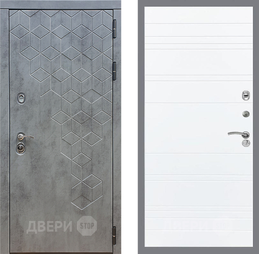 Входная металлическая Дверь Стоп БЕТОН Лайн Силк Сноу в Дмитрове