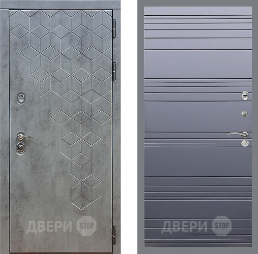 Входная металлическая Дверь Стоп БЕТОН Лайн Силк титан в Дмитрове