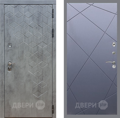 Входная металлическая Дверь Стоп БЕТОН ФЛ-291 Силк титан в Дмитрове