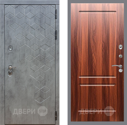 Входная металлическая Дверь Стоп БЕТОН ФЛ-117 Итальянский орех в Дмитрове