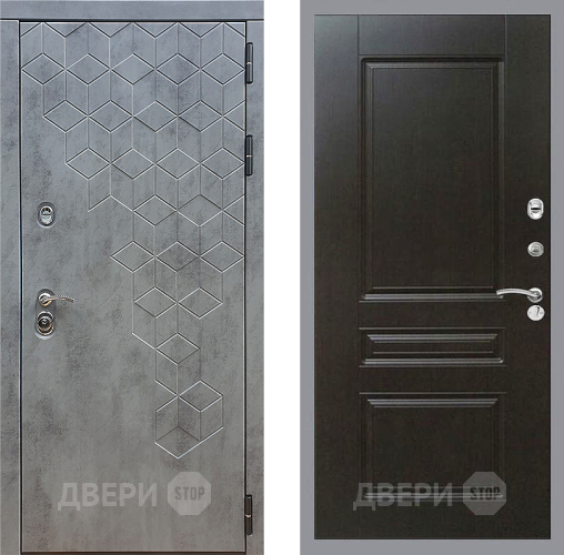 Дверь Стоп БЕТОН ФЛ-243 Венге в Дмитрове