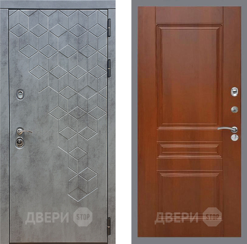 Входная металлическая Дверь Стоп БЕТОН ФЛ-243 Итальянский орех в Дмитрове