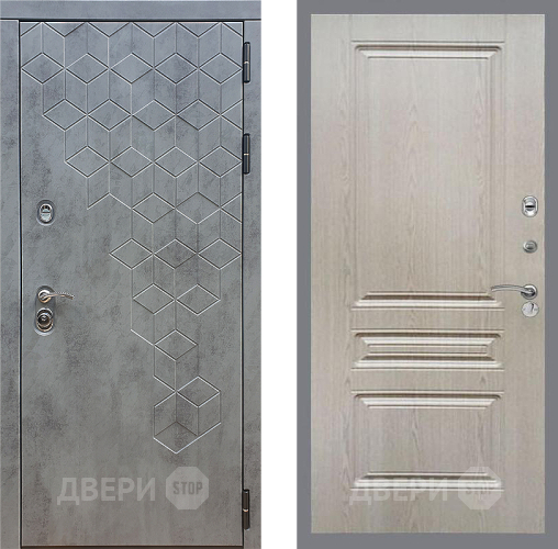 Дверь Стоп БЕТОН ФЛ-243 Беленый дуб в Дмитрове
