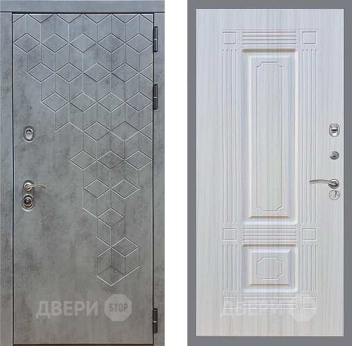 Входная металлическая Дверь Стоп БЕТОН ФЛ-2 Сандал белый в Дмитрове