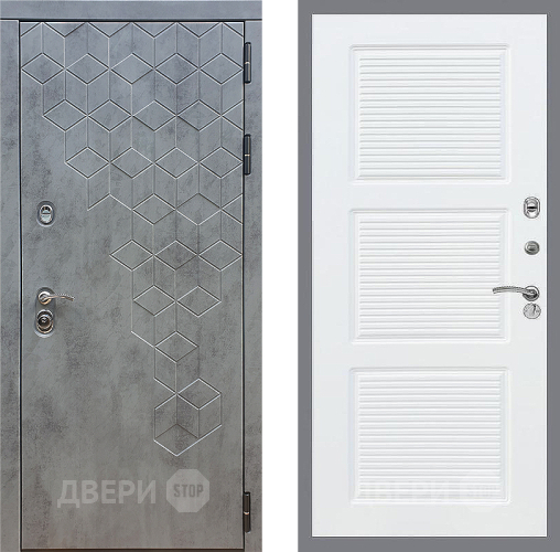 Входная металлическая Дверь Стоп БЕТОН ФЛ-1 Силк Сноу в Дмитрове