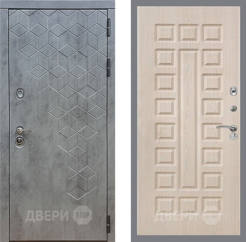 Дверь Стоп БЕТОН ФЛ-183 Беленый дуб в Дмитрове