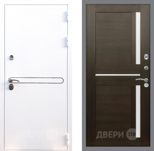 Входная металлическая Дверь Стоп Лайн Вайт СБ-18 Венге в Дмитрове