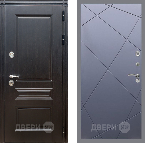 Входная металлическая Дверь Стоп МЕГАПОЛИС ФЛ-291 Силк титан в Дмитрове