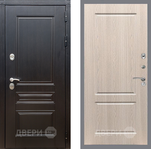Входная металлическая Дверь Стоп МЕГАПОЛИС ФЛ-117 Беленый дуб в Дмитрове