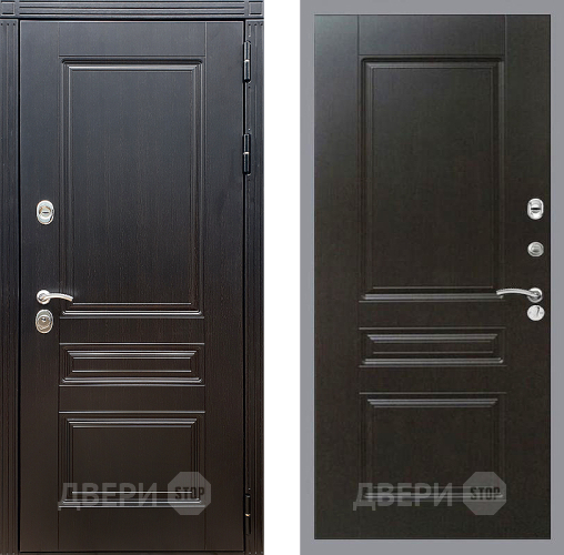 Входная металлическая Дверь Стоп МЕГАПОЛИС ФЛ-243 Венге в Дмитрове