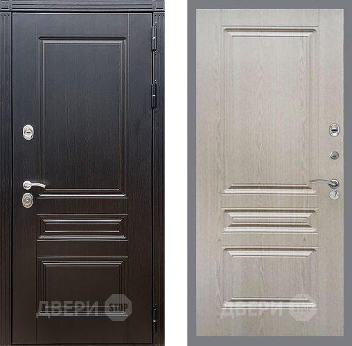 Входная металлическая Дверь Стоп МЕГАПОЛИС ФЛ-243 Беленый дуб в Дмитрове