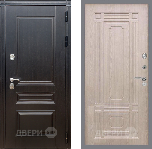 Входная металлическая Дверь Стоп МЕГАПОЛИС ФЛ-2 Беленый дуб в Дмитрове