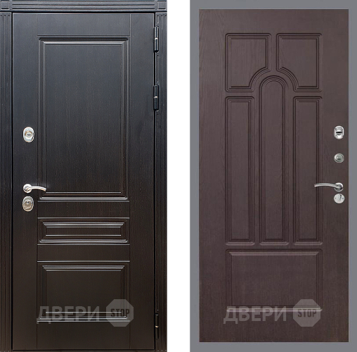 Входная металлическая Дверь Стоп МЕГАПОЛИС ФЛ-58 Венге в Дмитрове