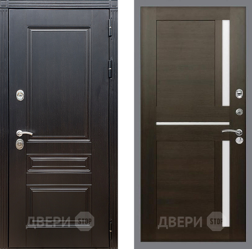 Входная металлическая Дверь Стоп МЕГАПОЛИС СБ-18 Венге в Дмитрове