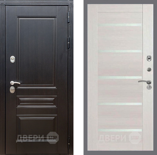 Входная металлическая Дверь Стоп МЕГАПОЛИС СБ-14 Лиственница беж в Дмитрове