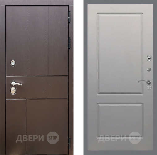Входная металлическая Дверь Стоп УРБАН ФЛ-117 Грей софт в Дмитрове