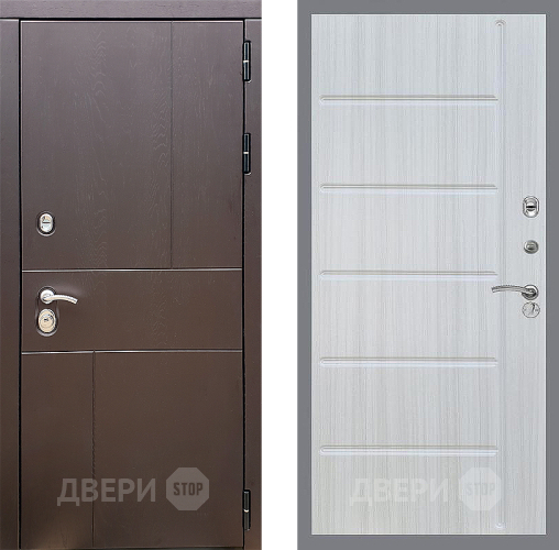 Входная металлическая Дверь Стоп УРБАН ФЛ-102 Сандал белый в Дмитрове