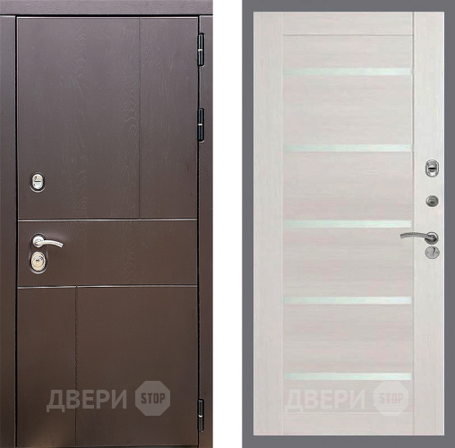 Входная металлическая Дверь Стоп УРБАН СБ-14 Лиственница беж в Дмитрове