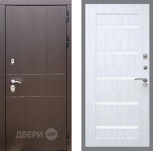 Входная металлическая Дверь Стоп УРБАН СБ-14 Сандал белый в Дмитрове