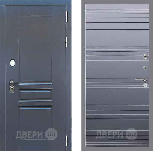 Входная металлическая Дверь Стоп ПЛАТИНУМ Лайн Силк титан в Дмитрове