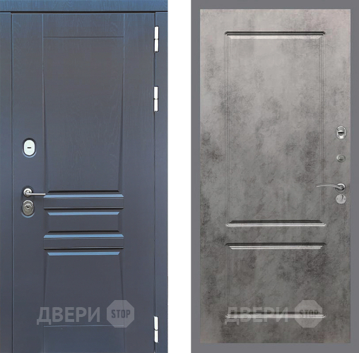 Входная металлическая Дверь Стоп ПЛАТИНУМ ФЛ-117 Бетон темный в Дмитрове