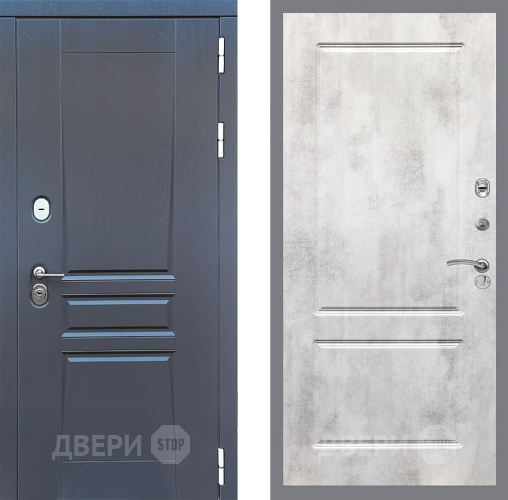 Входная металлическая Дверь Стоп ПЛАТИНУМ ФЛ-117 Бетон светлый в Дмитрове