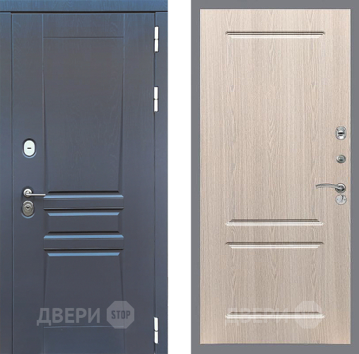 Входная металлическая Дверь Стоп ПЛАТИНУМ ФЛ-117 Беленый дуб в Дмитрове