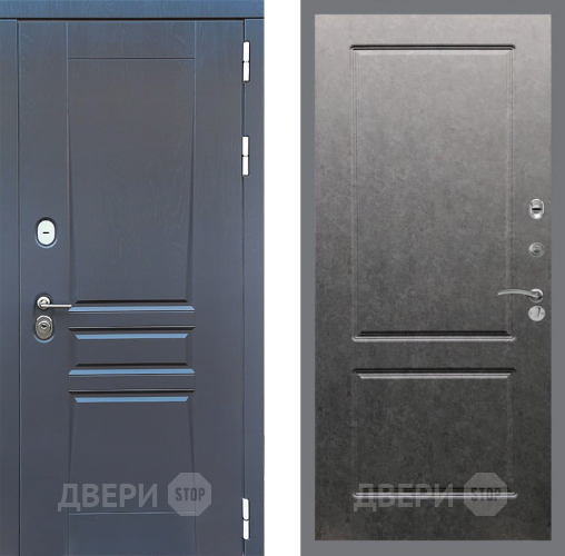 Дверь Стоп ПЛАТИНУМ ФЛ-117 Штукатурка графит в Дмитрове