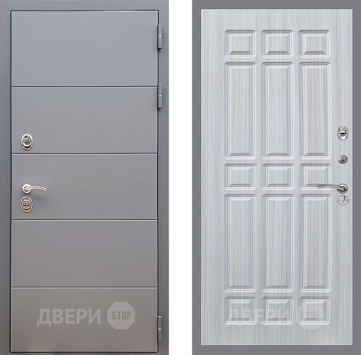 Входная металлическая Дверь Стоп АРТ ГРАФИТ ФЛ-33 Сандал белый в Дмитрове