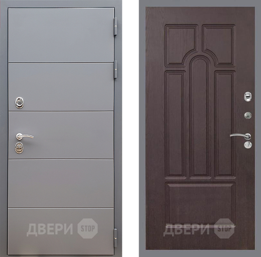 Входная металлическая Дверь Стоп АРТ ГРАФИТ ФЛ-58 Венге в Дмитрове