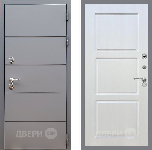 Входная металлическая Дверь Стоп АРТ ГРАФИТ ФЛ-3 Лиственница беж в Дмитрове