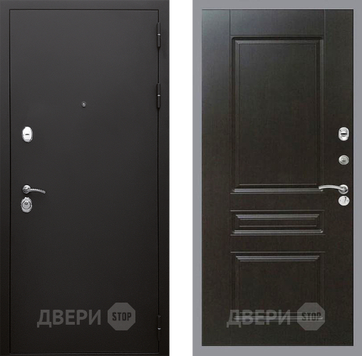 Входная металлическая Дверь Стоп КЛАССИК Шагрень ФЛ-243 Венге в Дмитрове