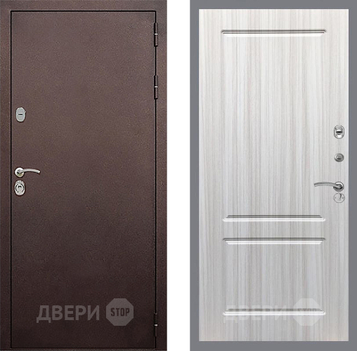 Входная металлическая Дверь Стоп КЛАССИК Медь ФЛ-117 Сандал белый в Дмитрове
