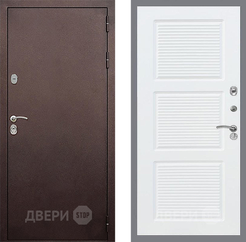 Входная металлическая Дверь Стоп КЛАССИК Медь ФЛ-1 Силк Сноу в Дмитрове
