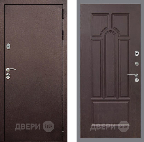 Входная металлическая Дверь Стоп КЛАССИК Медь ФЛ-58 Венге в Дмитрове
